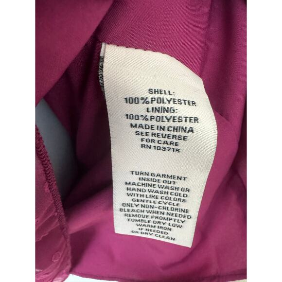 Nanette Nanette Lepore Raspberry Swiss Dot Tiered Dress NWT Size 8 - Picture 9 of 10